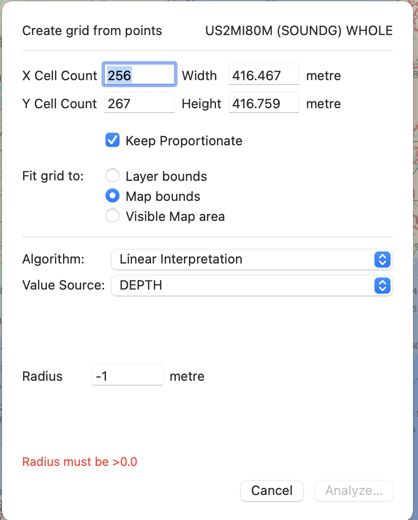 Interpolate Point Data sheet