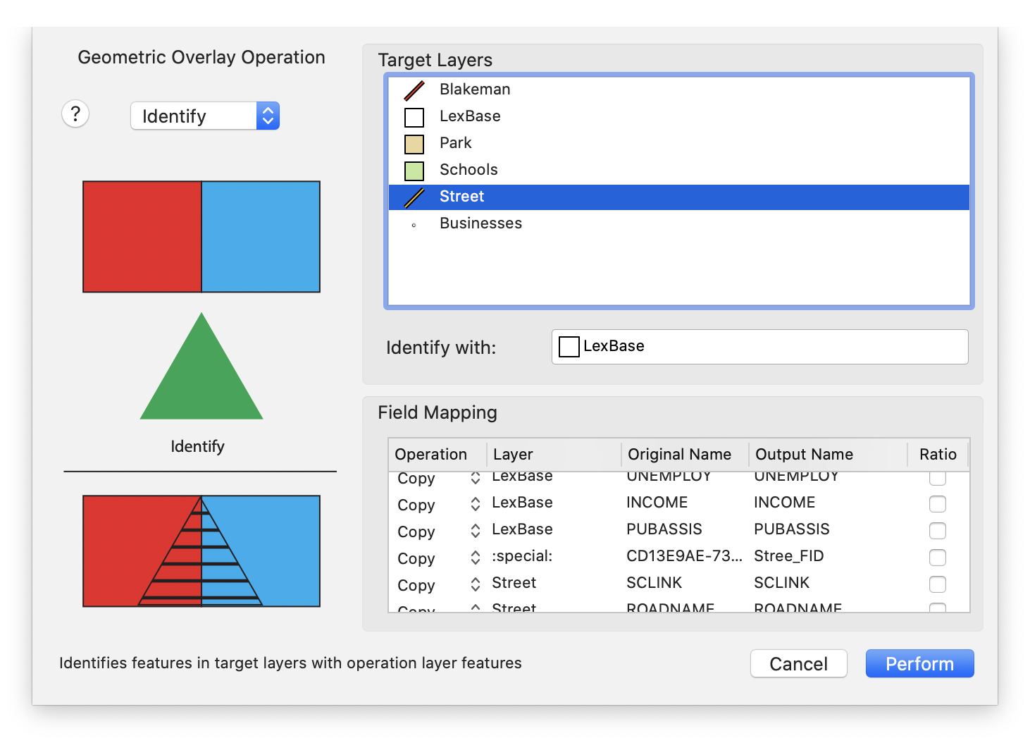 Overlay Operation sheet