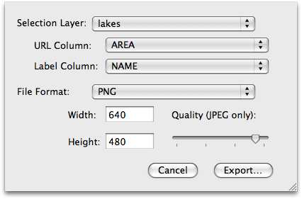 Export Web Map Sheet