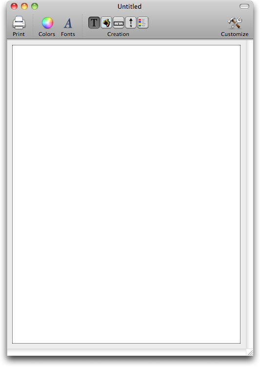 New Map Layout window