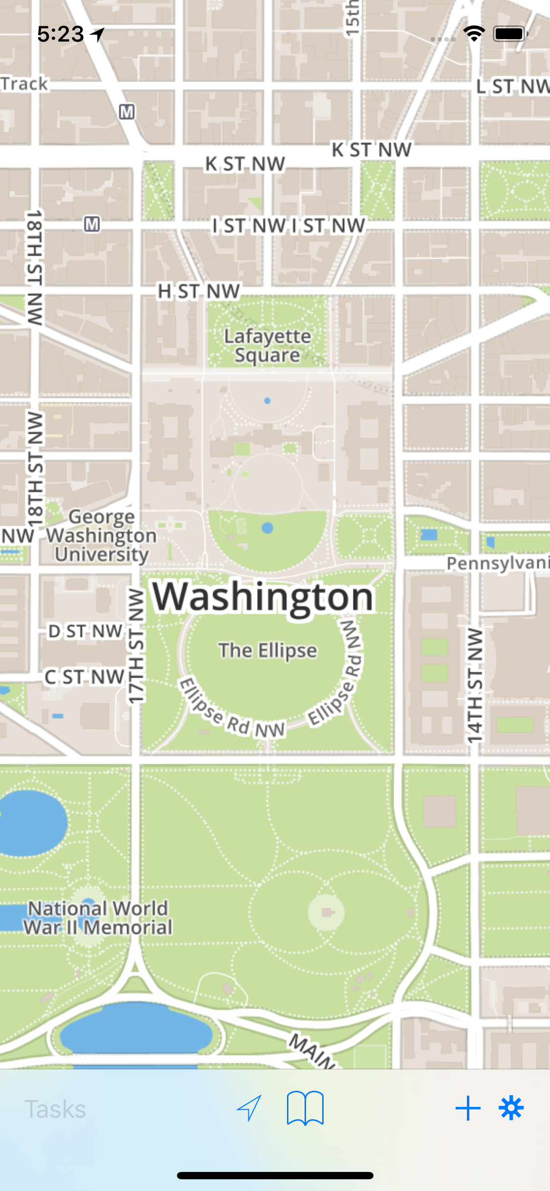 CartoMobile Main Screen on the iPhone